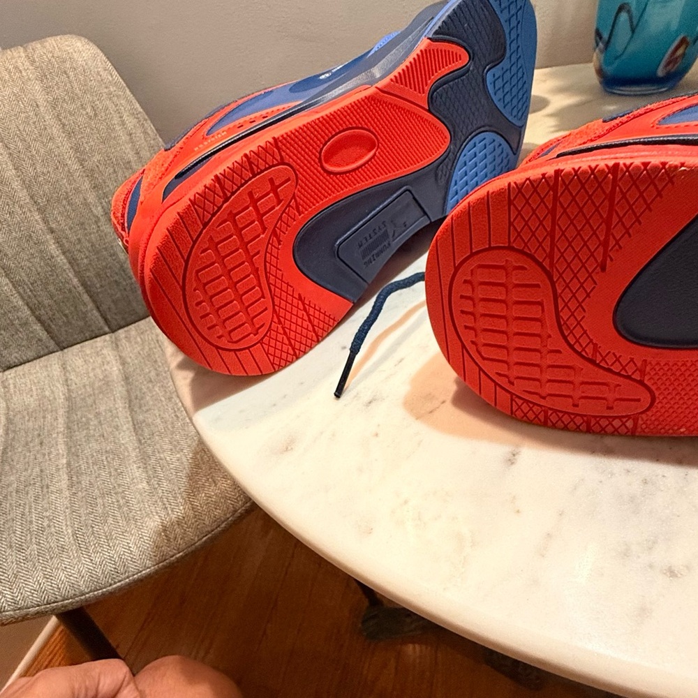 Blue and Red Athletic Sneakers - Picture 6 of 7